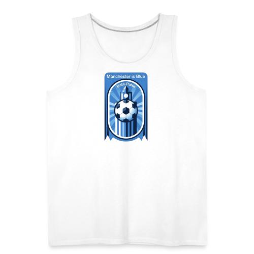 Manchester is Blue Soccer City T Shirt, Apparel - Men's Premium Tank