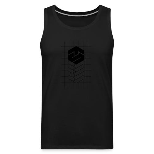 Tech Steve Bkack V-Groved Collection - Men's Premium Tank