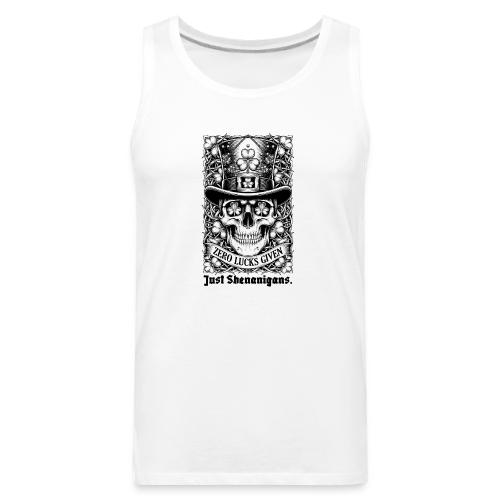 Salty Shamrock Skull T-Shirt - Men's Premium Tank