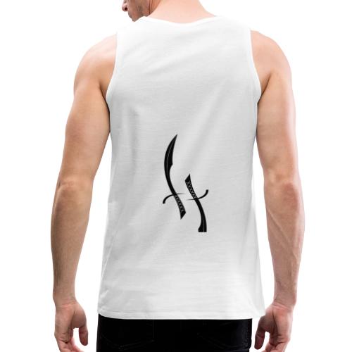 Faraway Forge BIG logo - White - Men's Premium Tank