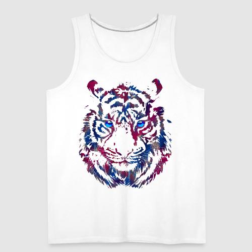 Tiger Head - Roaring Tiger - Tiger Face - Men's Premium Tank