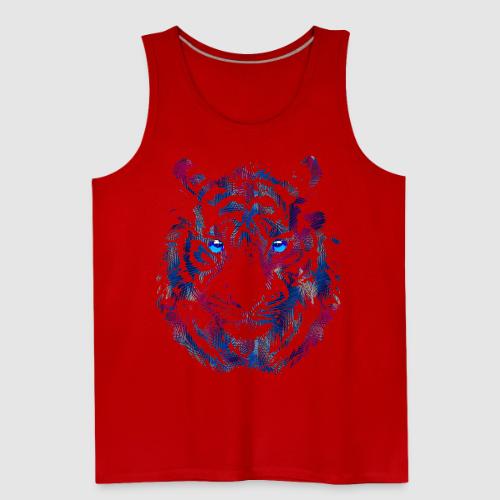 Tiger Head - Roaring Tiger - Tiger Face - Men's Premium Tank