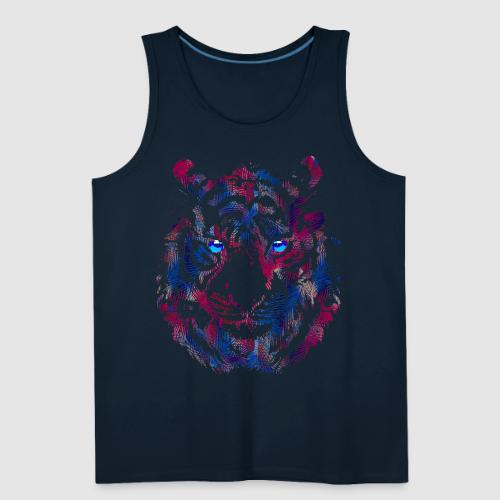 Tiger Head - Roaring Tiger - Tiger Face - Men's Premium Tank