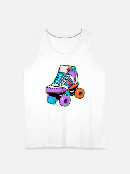 Roller Skating Skater - Men's Premium Tank - white