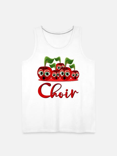 CHOIR SINGER - Men's Premium Tank - white