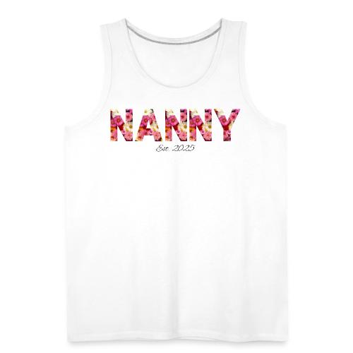 Nanny Est 2025 | Floral Pattern Font - Men's Premium Tank