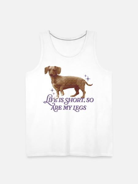 Life Is Short  - Men's Premium Tank - white