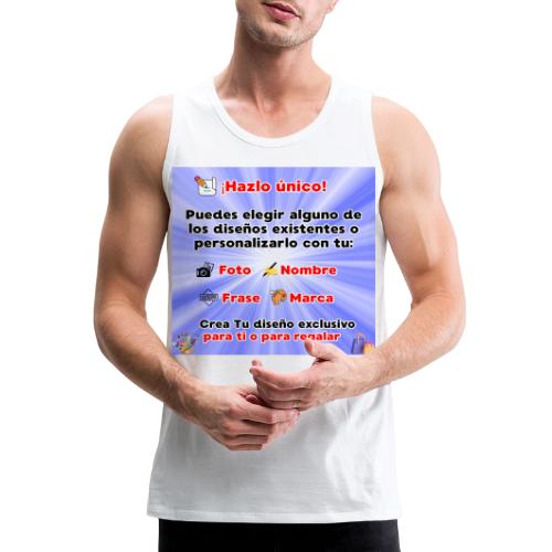 Personalized Souvenirs with Photo, Phrase, Design - Men's Premium Tank