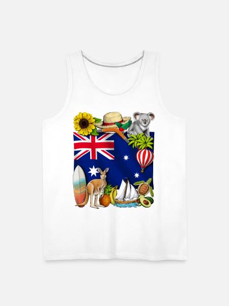 Australia - Men's Premium Tank - white