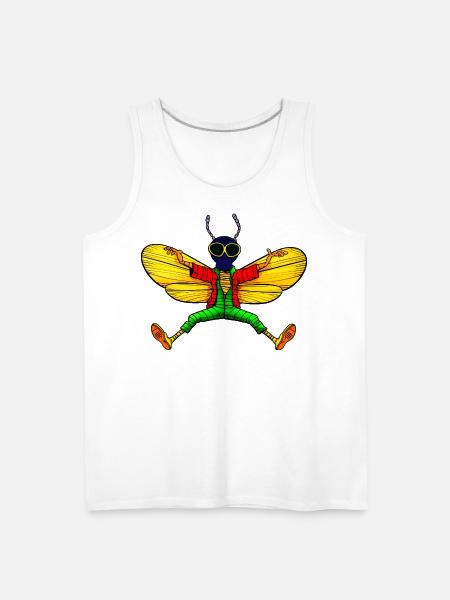 Fly Yogi - Men's Premium Tank - white