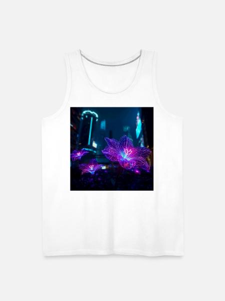 Neon Veins - Men's Premium Tank - white