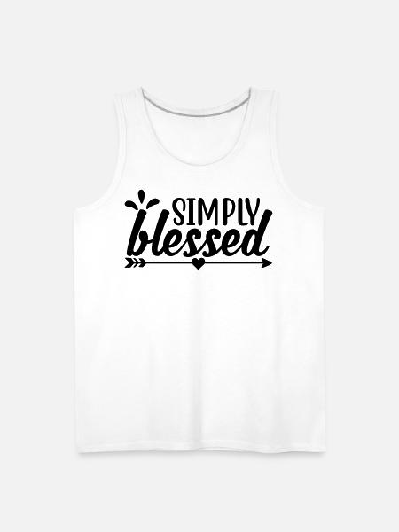 Simply Blessed - Men's Premium Tank - white