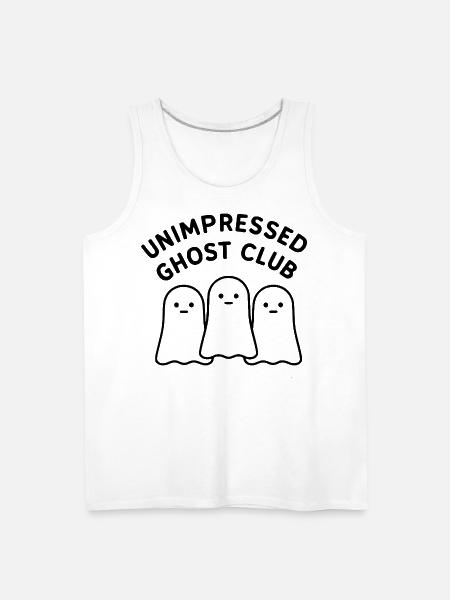 Unimpressed Ghost Club - Men's Premium Tank - white