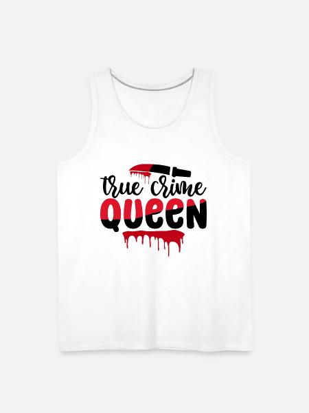 True Crime Queen - Men's Premium Tank - white