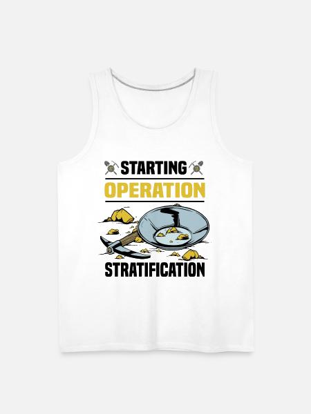 Gold panning - Men's Premium Tank - white