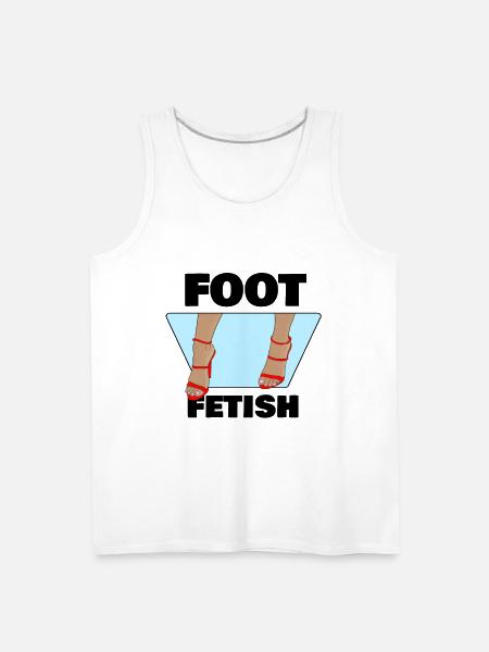 FOOT FETISH - Men's Premium Tank - white