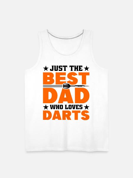 Darts Dart Player - Men's Premium Tank - white