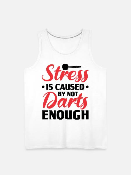 Darts Dart Player - Men's Premium Tank - white