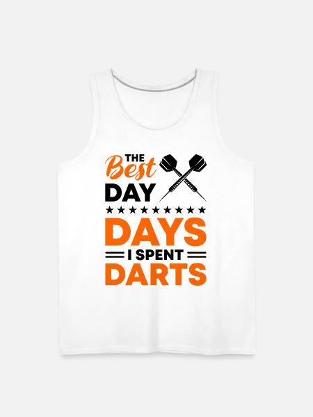Darts Dart Player - Men's Premium Tank - white