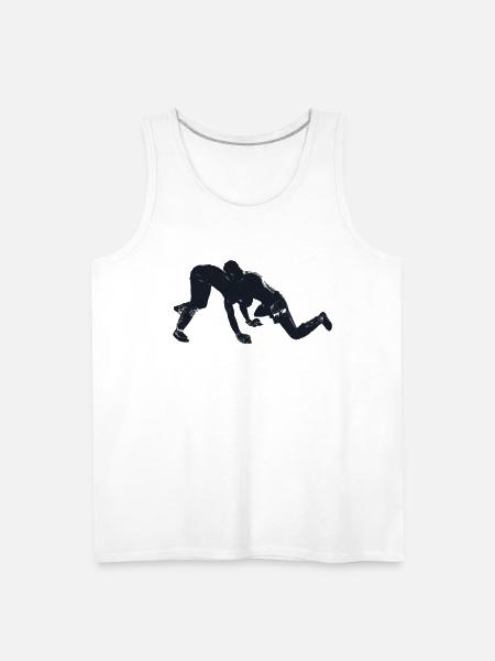 wrestling - Men's Premium Tank - white
