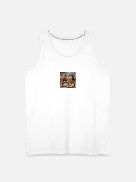 Gladiator - Men's Premium Tank - white