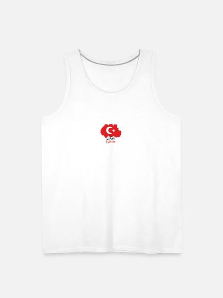support turkiye - Men's Premium Tank - white
