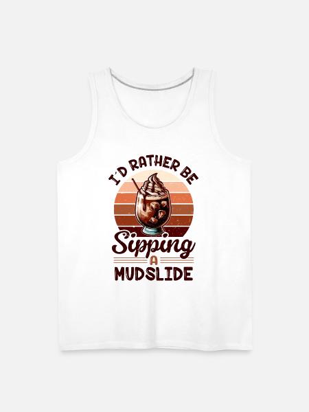 Mudslide Cocktail - Men's Premium Tank - white