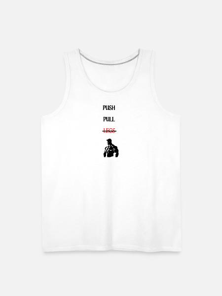 Mirror Red Glyphs - Men's Premium Tank - white
