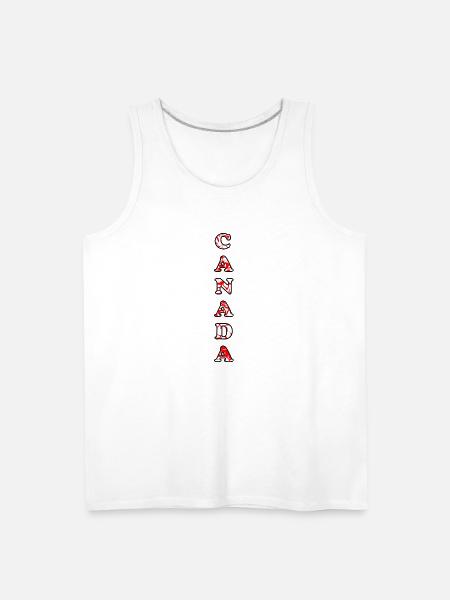 Vertical Canada Day - Men's Premium Tank - white