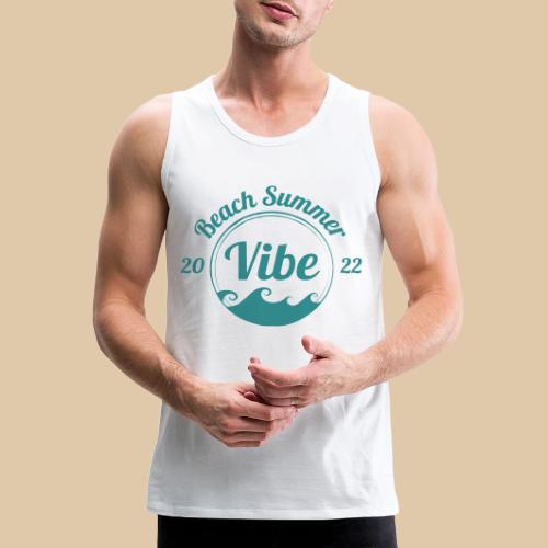 Beach Summer seafoam 2 - Men's Premium Tank