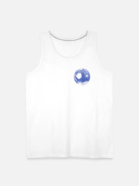Retro Disco Ball - Men's Premium Tank - white