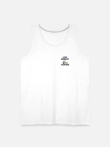 Low Energy Human Illustration - Men's Premium Tank - white
