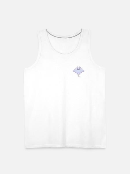 Pastel Manta Charm - Men's Premium Tank - white
