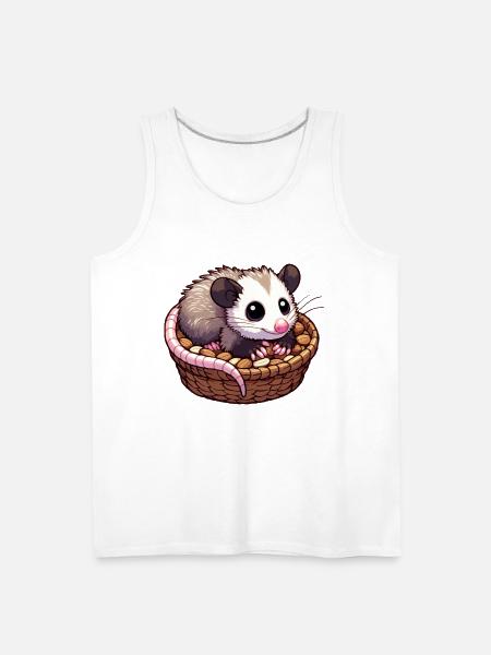 Cute Baby Opossum - Men's Premium Tank - white