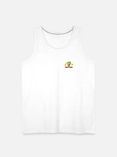 Australian Cricket Crest Emblem Graphic - Men's Premium Tank - white