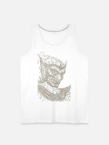 Ornate Dragon Guardian - Men's Premium Tank - white