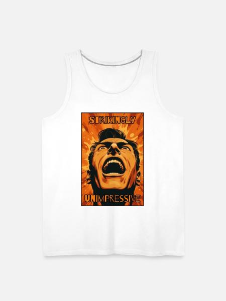 Strikingly Unimpressive Man - Men's Premium Tank - white