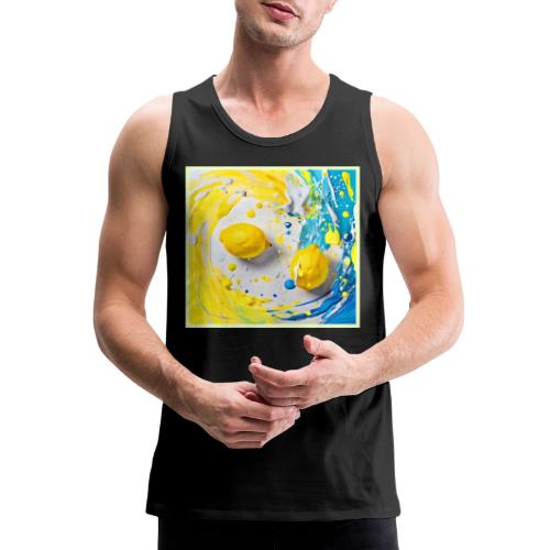 Lemons in a Splash - Men's Premium Tank