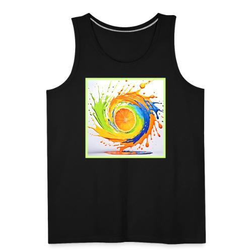 Citrus Splash of Color Design - Men's Premium Tank
