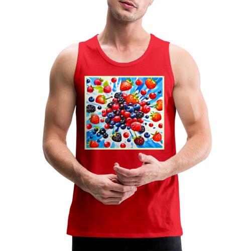 Colorful Berry Fiesta Design - Men's Premium Tank