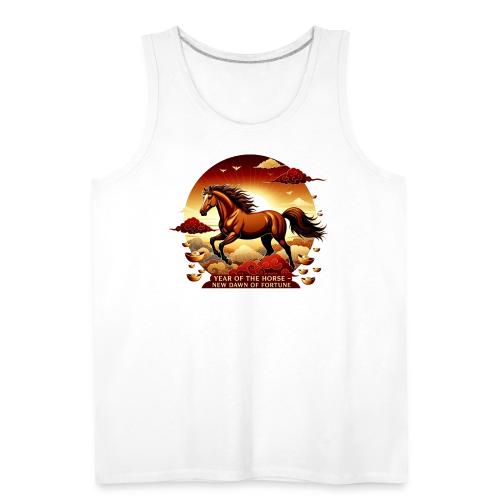 Year of the Horse Sunrise T Shirt, Lunar New Year - Men's Premium Tank