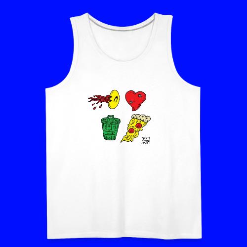 I love Trash Pizza - Men's Premium Tank