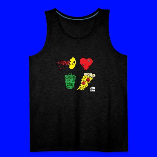 I love Trash Pizza - Men's Premium Tank