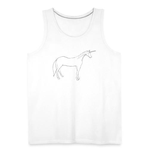 unicorn outline - Men's Premium Tank