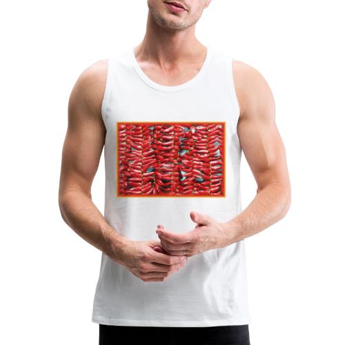 Red Jalapeno Chilli Peppers Cute Photo. Buy Now - Men's Premium Tank