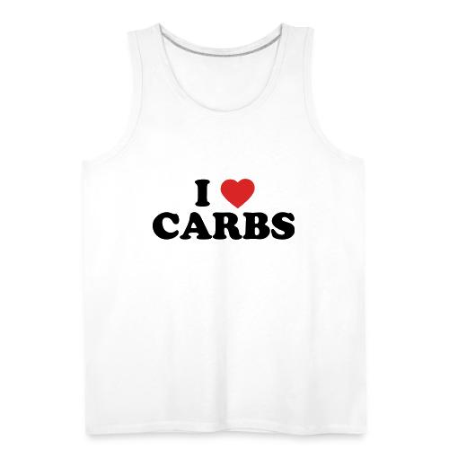 i heart carbs 2 color - Men's Premium Tank