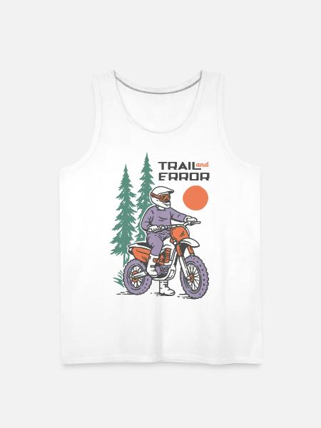 Trail and Error - Men's Premium Tank - white