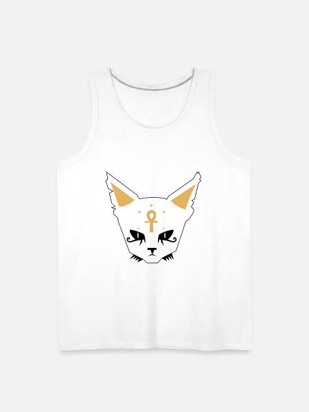 Cat Face - Men's Premium Tank - white