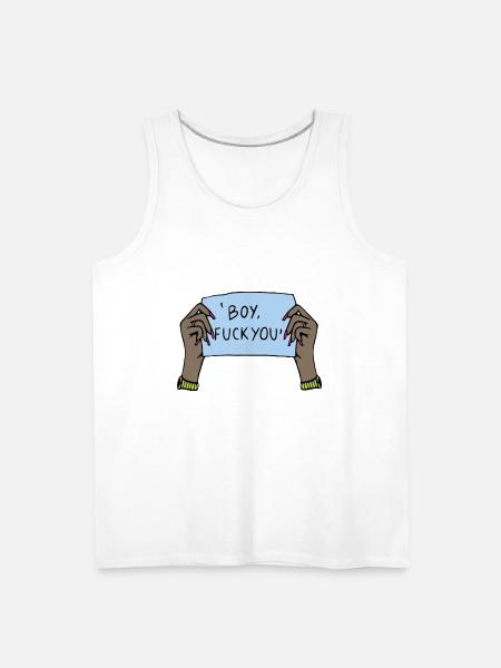 Boy Fuck You - Men's Premium Tank - white