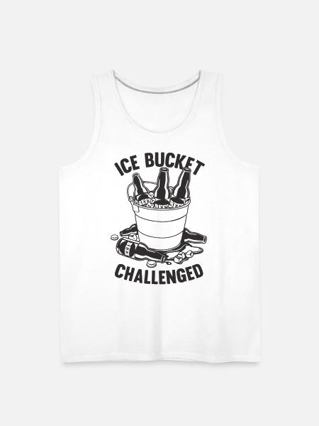 Ice Bucket Challenged - Men's Premium Tank - white